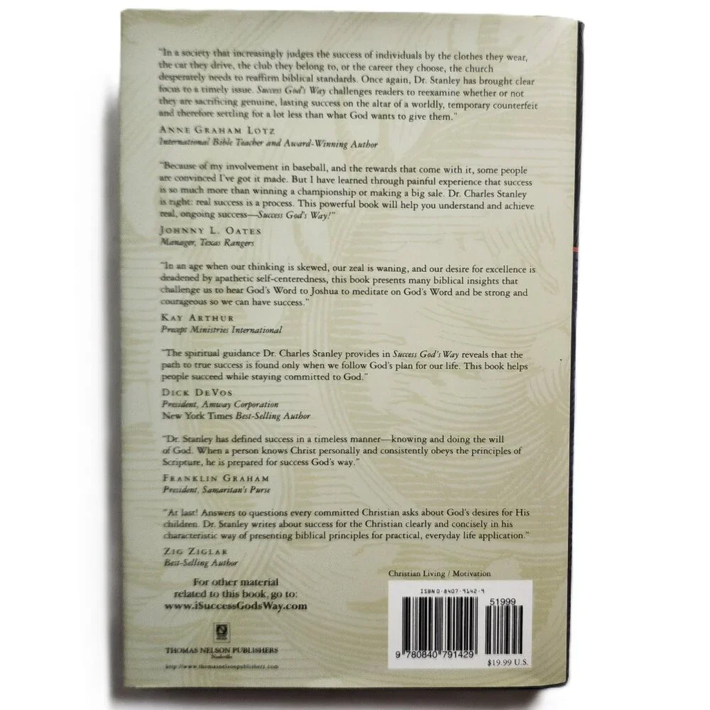 Success God's Way: Experience Life to the Fullest by Charles Stanley NEW
